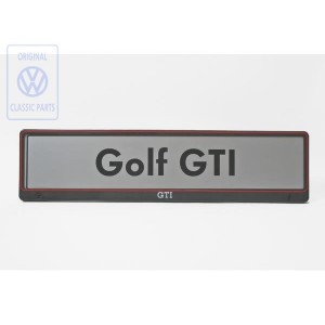 GTI license plate holder 
